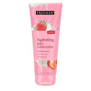FREEMAN - Hydrating Body Sugar Scrub in the "Strawberry Milk" Scent, 6 fl. oz.
